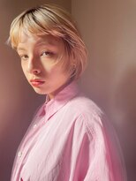 ソイ コンク 下北沢(soi conc)&nbsp;【blond】前上がりショート_顔まわりレイヤーボブ_オン眉