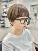 丸みマッシュショートボブ【博多ショート】
