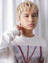 メンズヘア ビーセカンド 草加店(MENS HAIR B-2) 10代20代ブリーチデザインパンク刈り上げショートa草加