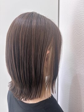 アジュール 倉敷店(Azule) Azule/インナーベージュ/切りっぱなしボブ