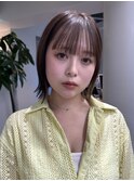 切りっぱなしボブ/縮毛矯正/簡単スタイリング/艶髪/髪質改善