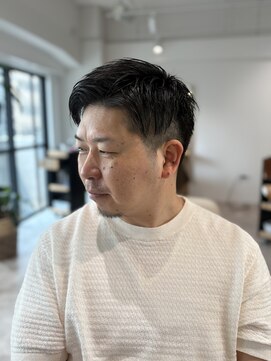 ソイクフ 四条大宮店(SOY-KUFU) 20代30代40代◎似合わせ夏の大人男子の爽やかフェードスタイル