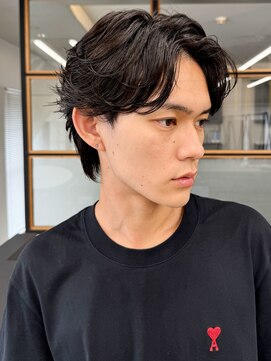 エル 渋谷(L) 20代◎フェザーパーマ×ニュアンスパーマで抜け感夏カラー