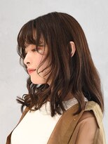 アース 三木店(HAIR & MAKE EARTH) 秋色◎20代30代40代【暗めカラー】小顔レイヤーミディ
