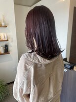 リュンヌ 門前仲町(lune)&nbsp;切りっぱなしボブハイライトベージュカラーショートレイヤーロブ