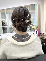 クシュ 本川越店(kusyu...)&nbsp;オリーブグレークラゲヘアーココアベージュ黒髪ネイビー猫耳ヘア