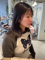 オブジェ シエル(obje't ciel)&nbsp;透明感ダークブラウン/レイヤーカット/顔まわりカット