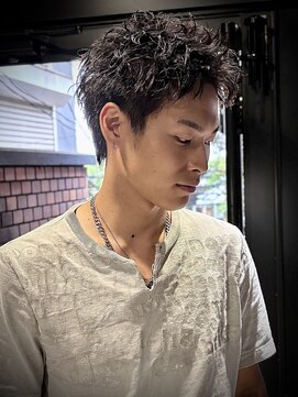 アウル 心斎橋(owl) 【スパイキーショート×ピンパーマ】短髪/メンズカット/men's