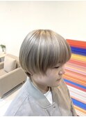 ミルクティーベージュ/ハイトーン/マッシュボブ