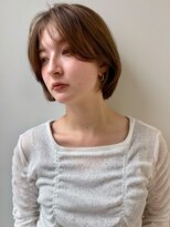 ヴェイン 渋谷(vain)&nbsp;センター分け ショートボブ ショートカット センターパート 20代