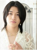 20代30代ダークアッシュ爽やかニュアンスデザインウルフI草加