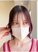 縮毛矯正 質感ストレート 髪質改善カラー 顔まわり ブリーチ