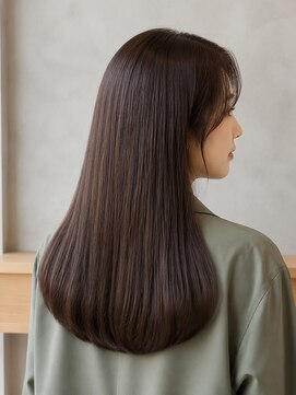 モト 船橋(moto) 美髪艶髪ロングストレートチョコレートブラウン髪質改善船橋