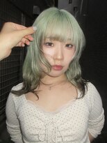 リリー バイ アオ(Lilly by AO)&nbsp;周りと被らないmint green×roots color ♪