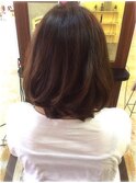 定番ボブに遊びをつけて