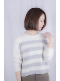 大人ボブ×グラマラス×重めスタイル×似合わせカット