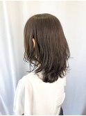 ”DAISY大島店” セミウェットウェーブシアカラー 抜け感ヘア