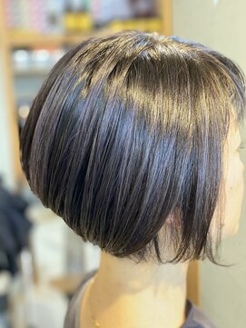 マイル(Mile) グラデーション ボブ　アッシュパープル ハイライト