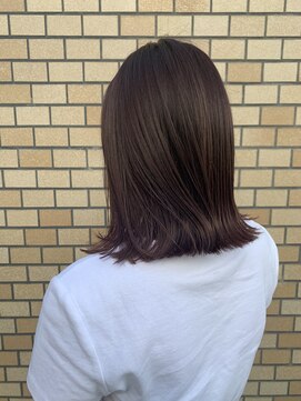 スクエアペア(SQUARE PAIR) 切りっぱなし×ワインレッド