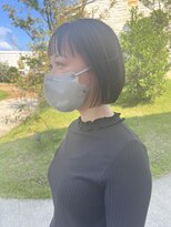 トップヘアーヒルズ 安城(TOP HAIR HILLS)&nbsp;ボブとインナーカラーの相性は抜群！/ぱっつん前髪