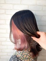 オーシャン 宇都宮店(Ocean)&nbsp;インナーカラー☆ピンクベージュ