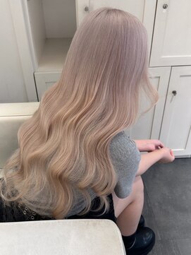 ベレーザ 渋谷(BELEZA) 4975グレーベージュシルキーベージュ艶髪韓国ヘアレイヤーロング
