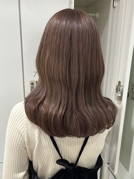 ラルム 新宿(LARME) ケアブリーチマロンベージュ×ミディアムレイヤー(新宿/韓国)