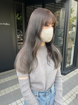 ガリカ 渋谷(Gallica) 【mami】色落ちもかわいい◎透け感グレージュ/ハイトーンカラー