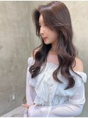 【Lloyd 大宮】チャコールグレー×韓国風ウェーブ巻き