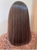 ★縮毛矯正ロング♪酸性ストレート髪質改善ココアベージュ