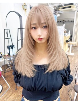 アンメリーアン(Ann merry ann) 大人美人斜めバングくびれデジタルパーマ毛先丸みパーマ