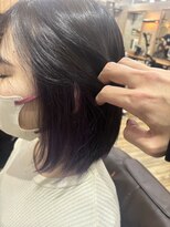 ティンク 横浜(Tink)&nbsp;隠せるインナーカラー　ダークパープル/Tink横浜 担当Fuku