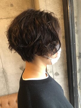 ヘア ルーナ バイ アプリーレ(hair lune by Aprire) 大人ショートパーマナチュラルブラウン40代50代
