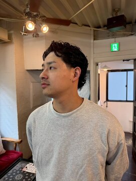 ビーバイエイトジェンツ(Bee by EIGHT GENTS) サーフカール/スパイキーショート/ブルーブラック/心斎橋