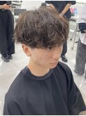 シャドウパーマ×マッシュ