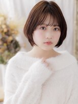 カバーヘア イヴ 戸頭店(COVER HAIR EVE)&nbsp;透けバング大人可愛いひし形マッシュボブTd1戸頭20代30代40代