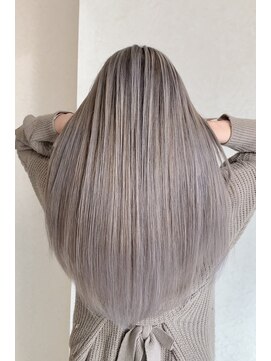 ラグーン(LAGOON) バレイヤージュグレージュハイライトダブルカラーケアブリーチ