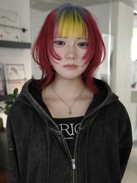 クペウヘイヴン(cope'u HAVEN) 原宿/ウルフカット レイヤー デザインカラー ルーツカラー