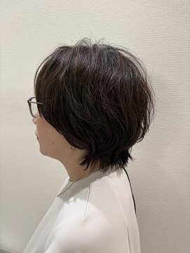 スウィープ 札幌大通(sweep) マッシュウルフ×ニュアンスパーマ