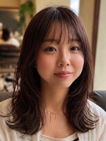 トップヘアー アヴェニュー 刈谷(TOPHAIR Avenue)&nbsp;刈谷伸ばしかけミディアムロングレイヤー顔周りカット韓国ヘア