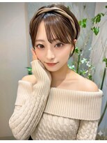 サンドナル 鹿児島天文館(sand NALU)&nbsp;ハッシュカット/グレージュ/デザインカラー[鹿児島天文館]