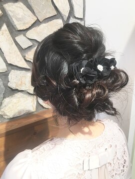 ネオリーブクレア 綱島店(Neolive Krea) 裏編み込みシニョンアップ☆結婚式セットや浴衣セットに人気☆