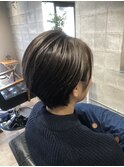 ショート　ナチュラルツーブロック