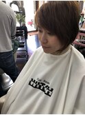 前下がりのショートボブ