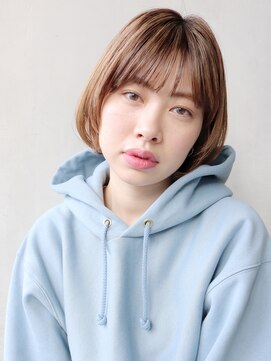 アルバム 渋谷パルコ(ALBUM) ナチュラルショートボブ_厚めバングローライト_27066