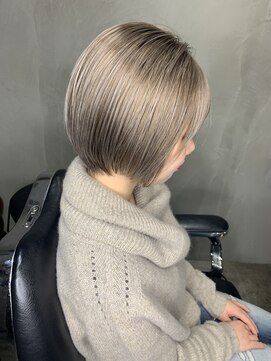 アルカナ 明治神宮前原宿(ARCANA) ハイライトグレージュ ボブ ショート