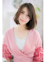 ミック ヘアアンドメイク アップ 駒込店(miq Hair&Make up)&nbsp;くすみカラーが大人かわいいシアシンメトリーミディa1