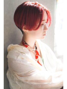 カライング(ing) 大人可愛い20代30代40代黒髪前下がりショートボブ丸みショート◎