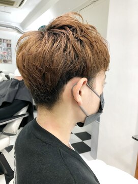 ヘッズ 本八幡店(HEADS) メンズショート　マッシュ　センターパート　メンズパーマ