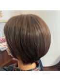 前下がりショートボブ［生駒市美容室］［40代50代60代］